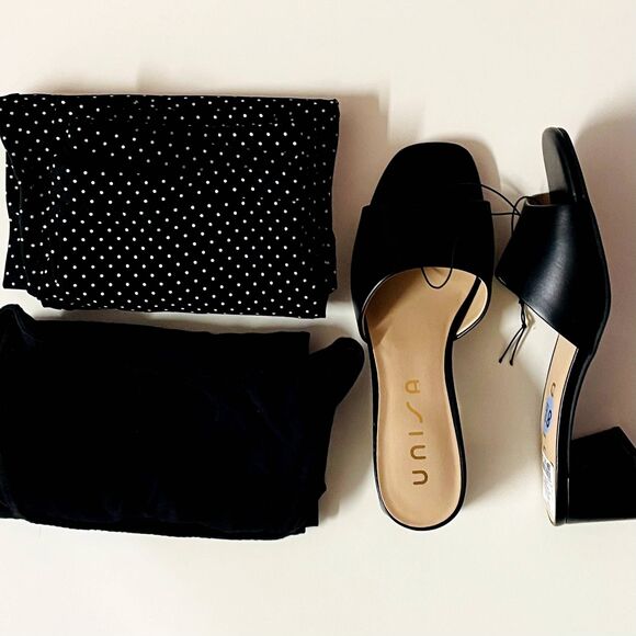 Vintage Black & White Polka Dot Pin Up Ankle Pants Size S EUC - Picture 2 of 12